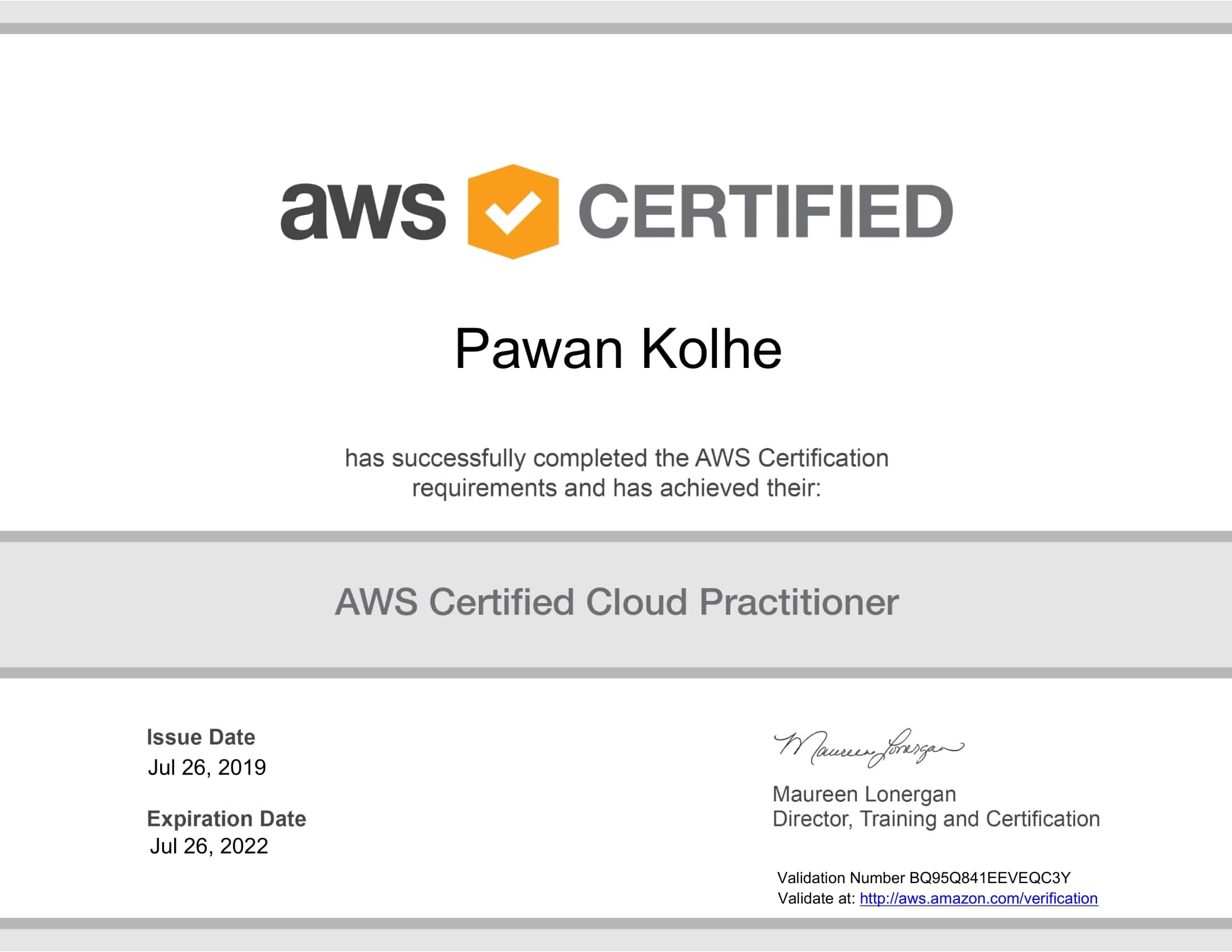 AWS Certified Cloud Practitioner